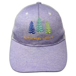 Worldwide Sportswear Multnomah Falls OR Purple Trucker Hat One Size Embroidered